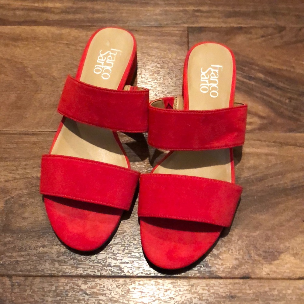 Franco Sarto Silas Red Orange Sandal